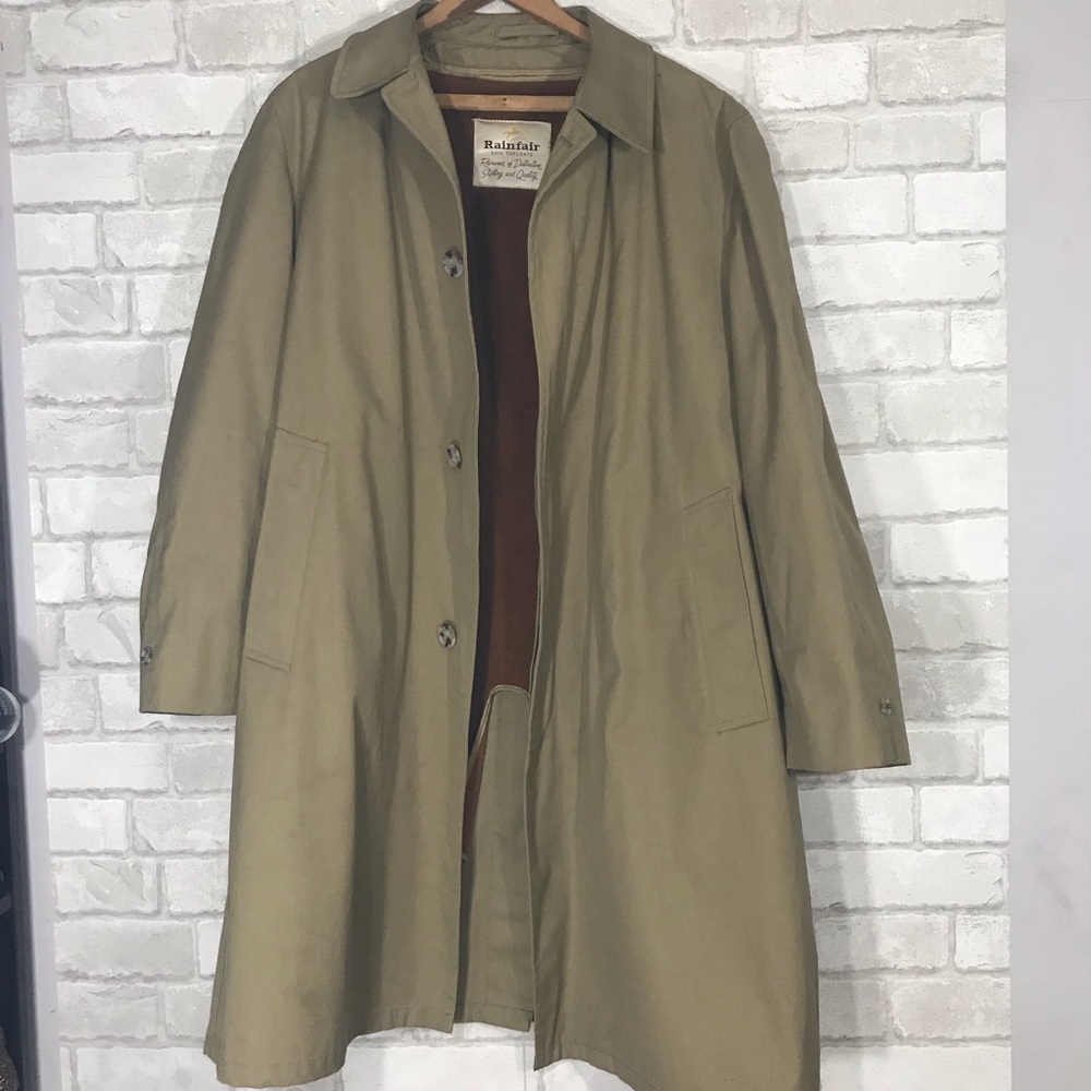 Long oversized Water repellent trench coat